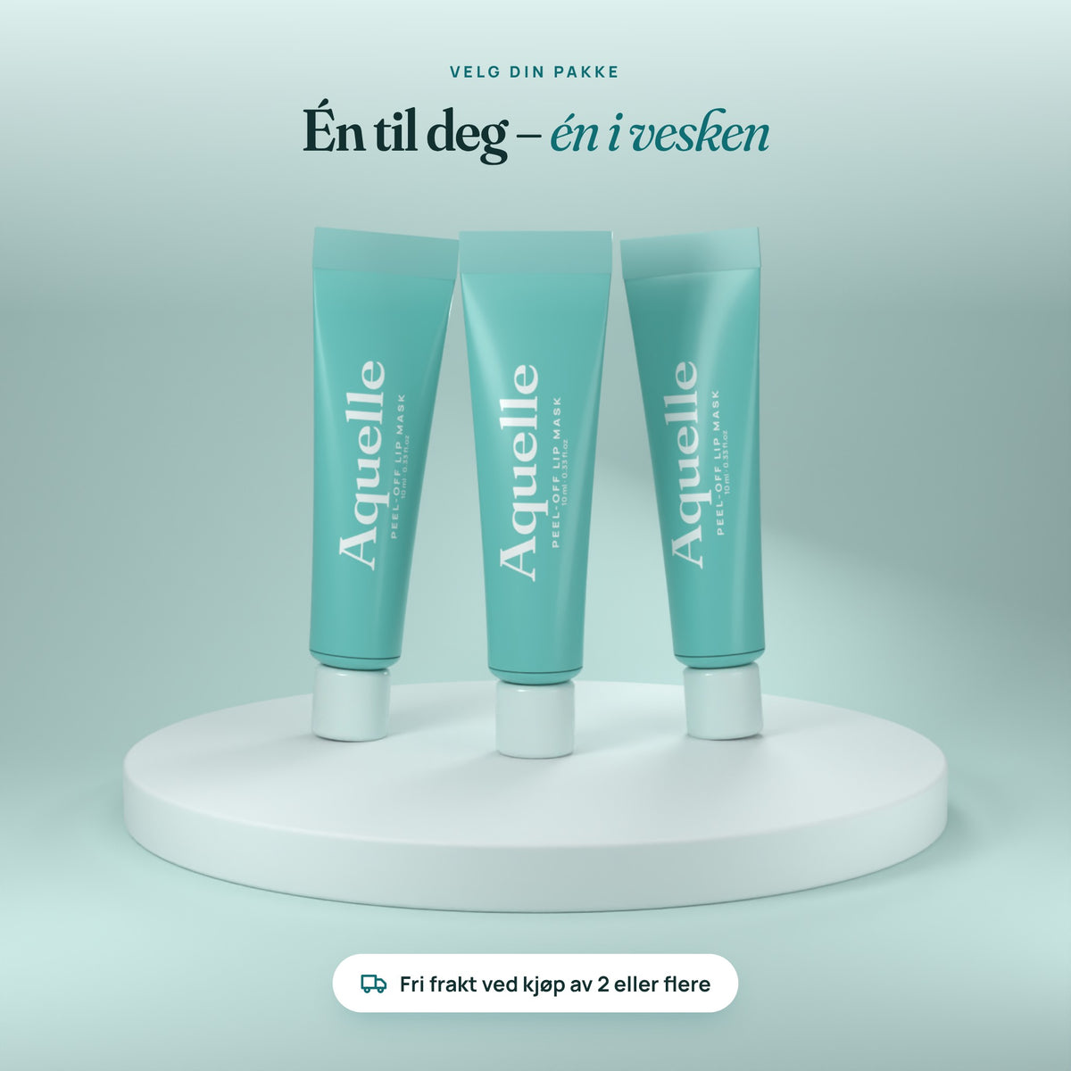 Aquelle™ Peel-off leppemaske – myke lepper på 10 minutter